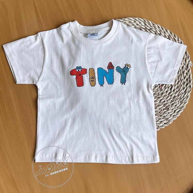 عکس تیشرت ست دخترانه طرح tiny