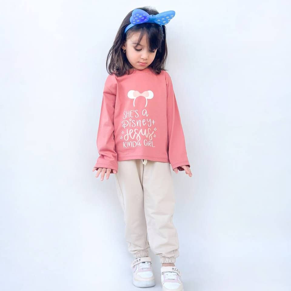 ست بلوز و شلوار دخترانه مدل KINDA | سایز 1 الی 8 سال