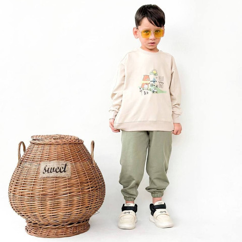 ست پسرانه دورس دو نخ طرح خرسی