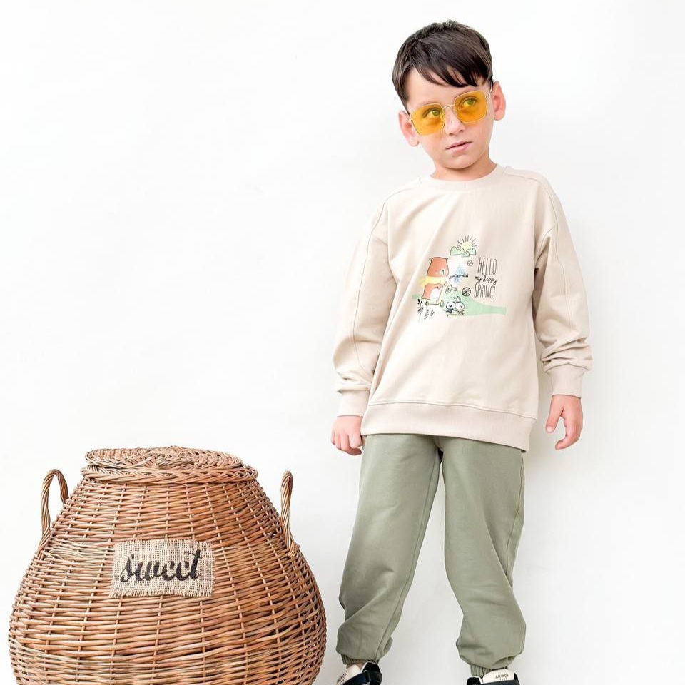 ست بلوز و شلوار پسرانه دورس دو نخ