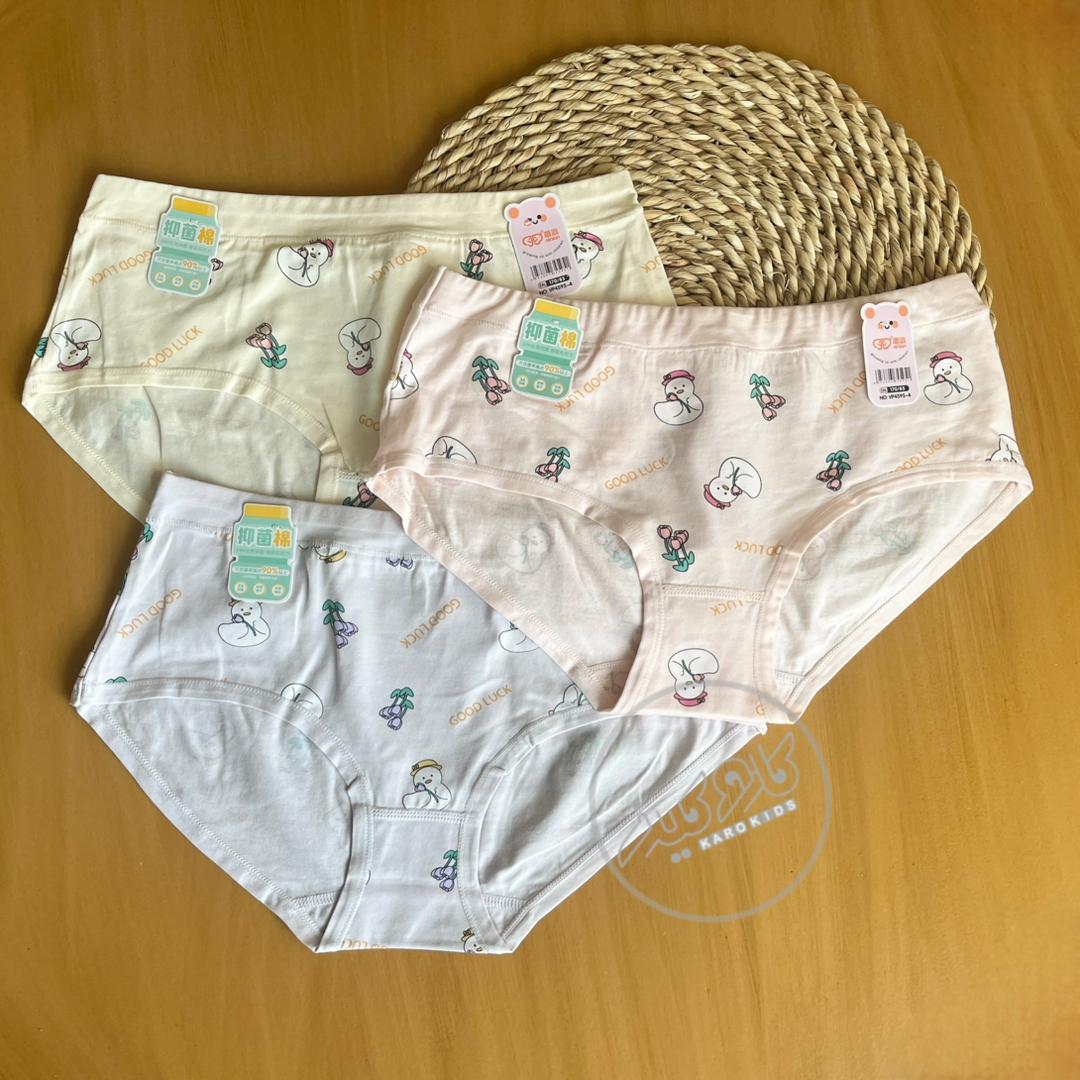 شورت دخترانه وارداتی فانتزی با کیفیت طرح اردک جنس نخ پنبه | سایز 14-12 سال