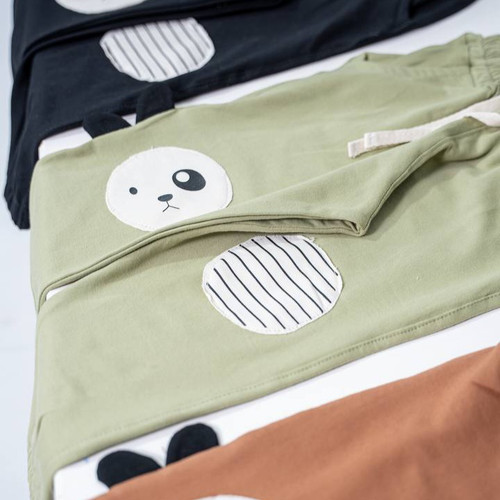 شلوار بچه گانه طرح هاپو تیکه دوزی شده