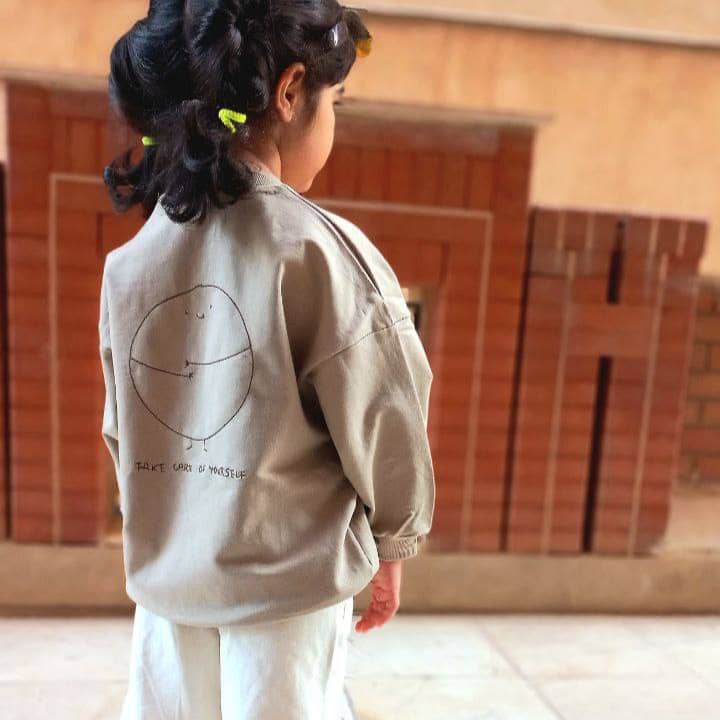 بلوز تک دورس بچگانه طرح Take Care جنس 2 نخ لاکرا | سایز 2 الی 5 سال