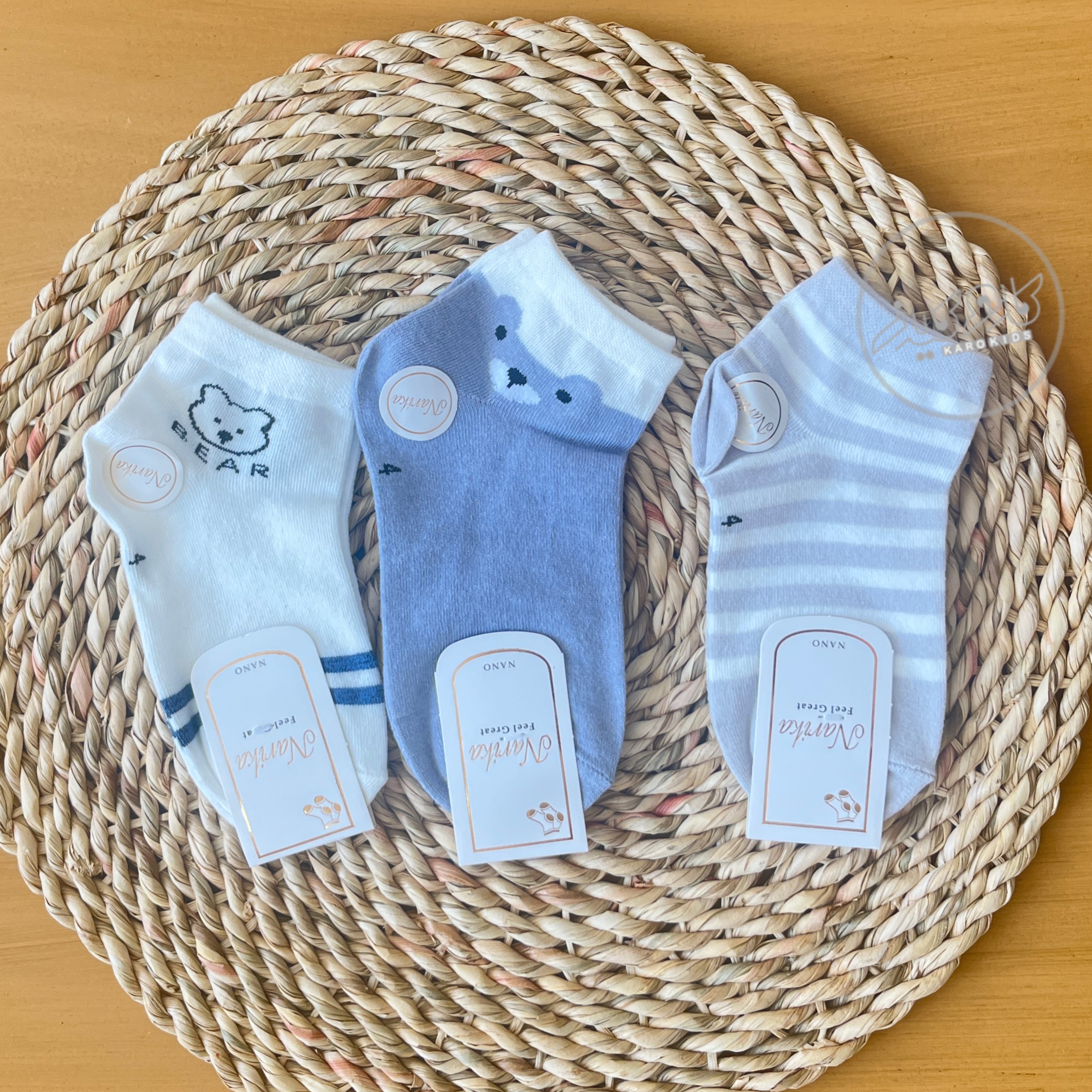 جوراب پسرانه باکیفیت طرح خرسی | سایز 4