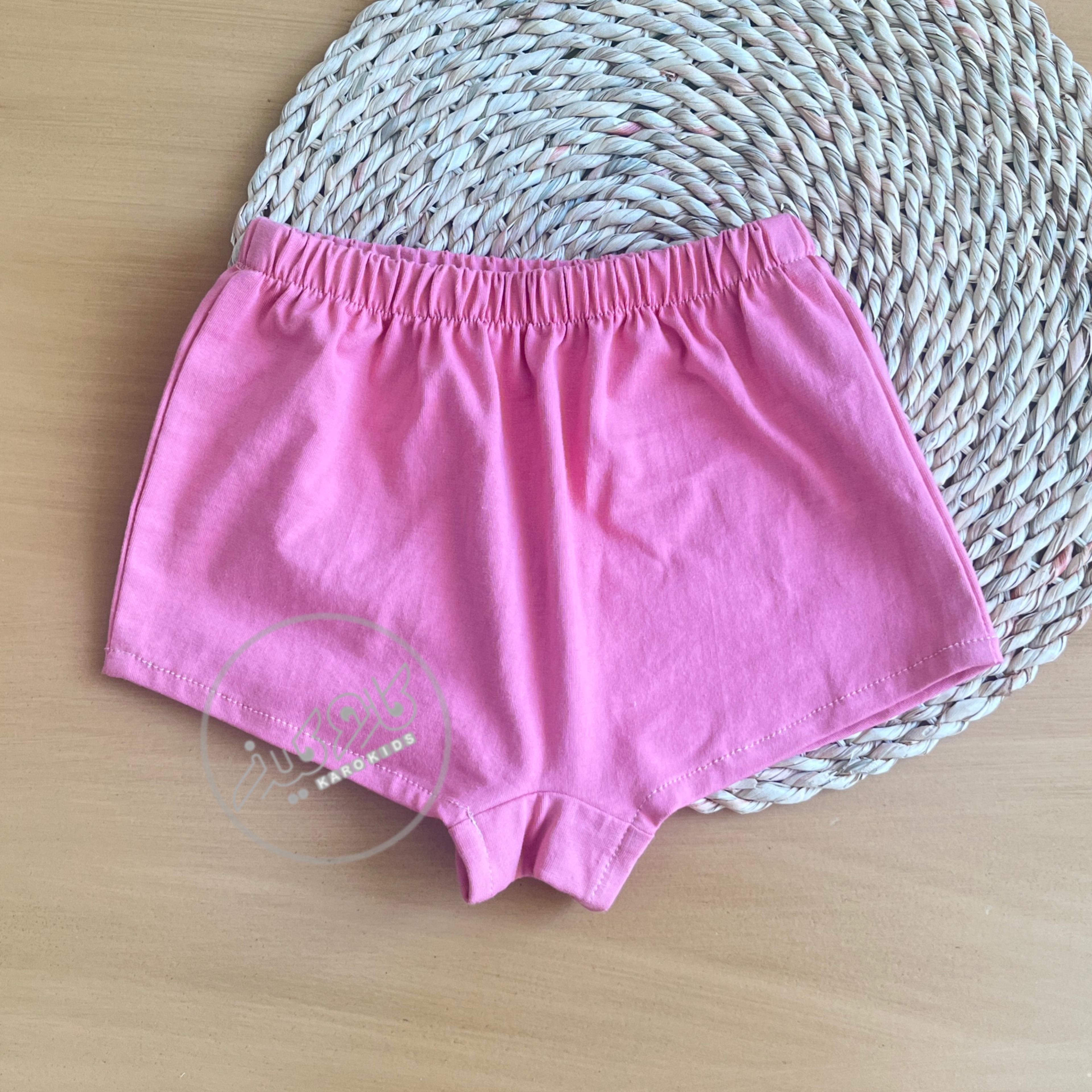 شورت صورتی رنگ یکرو پنبه