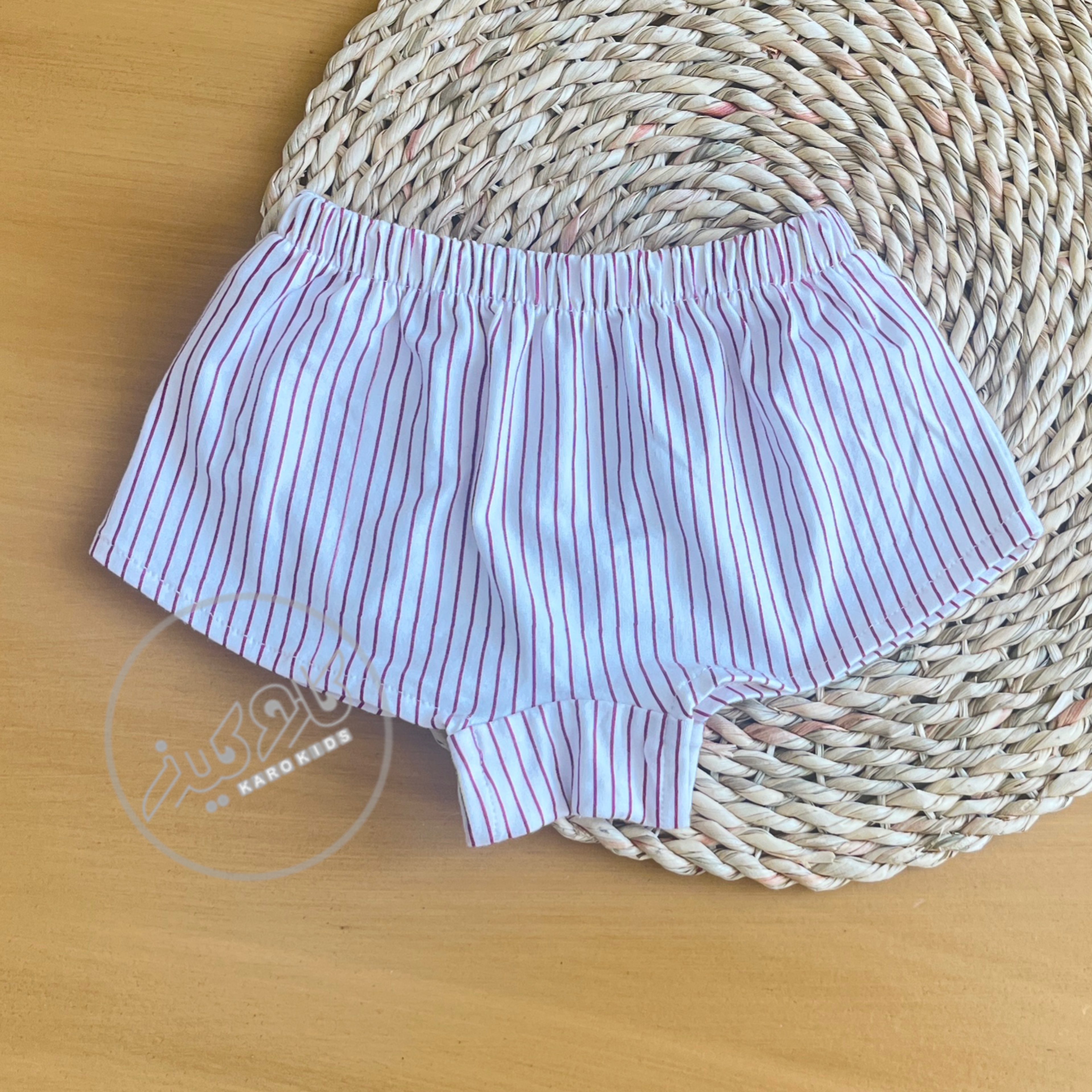 شورت راه راه  یکرو پنبه