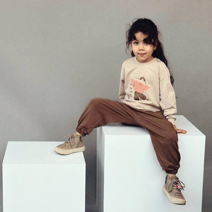 ست بلوز و شلوار دخترانه طرح دخترک