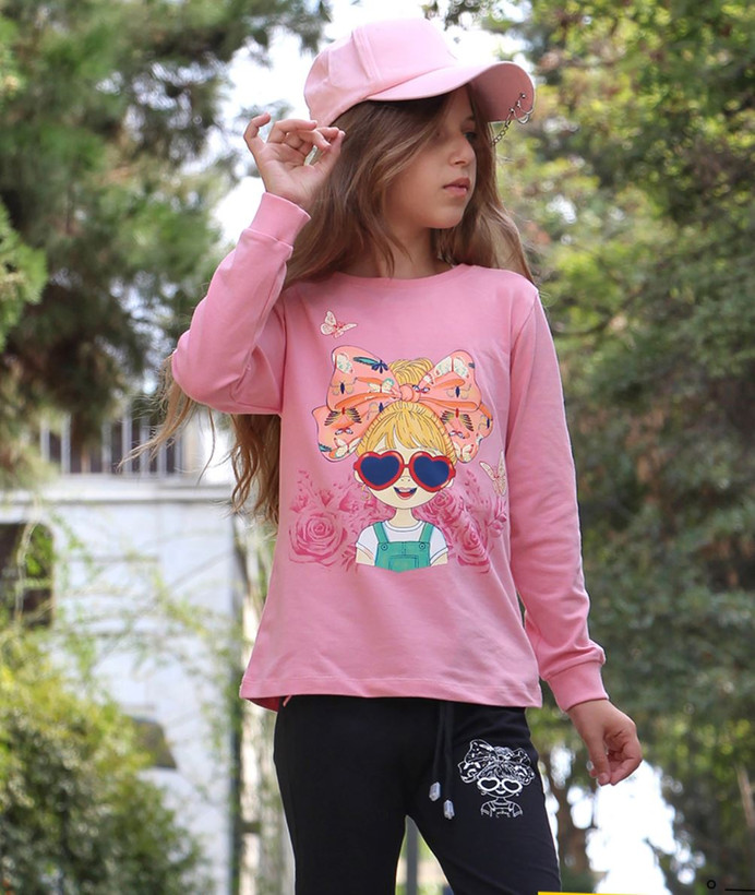 عکس تنخور ست صورتی رنگ