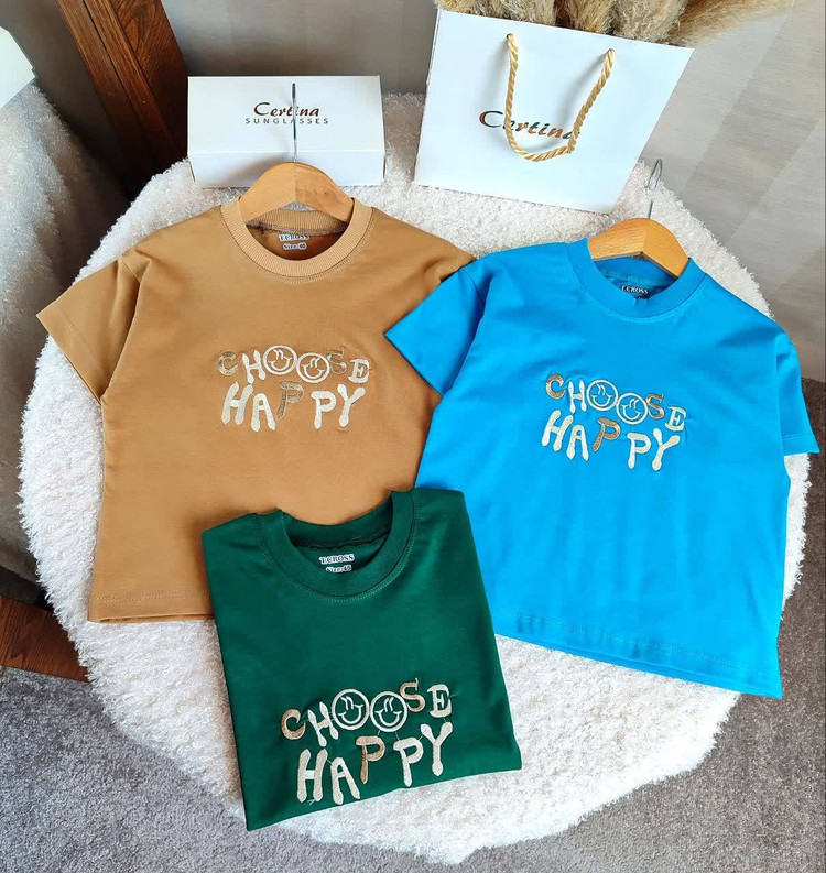 ست تیشرت شلوارک HAPPY سایز 40 تا 50