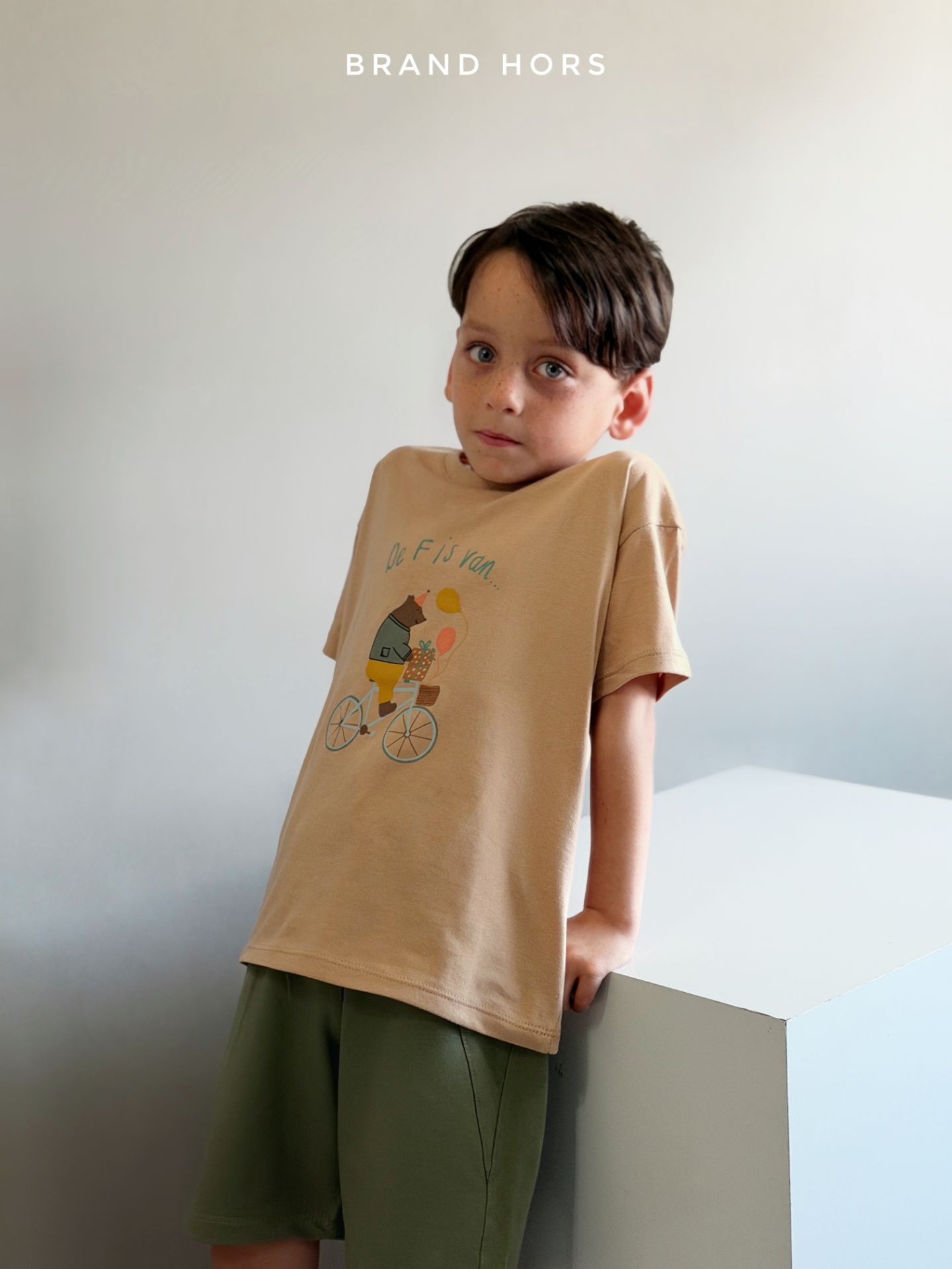 ست تیشرت و شلوارک پسرانه طرح خرسی | سایز ۳۵ تا ۵۰