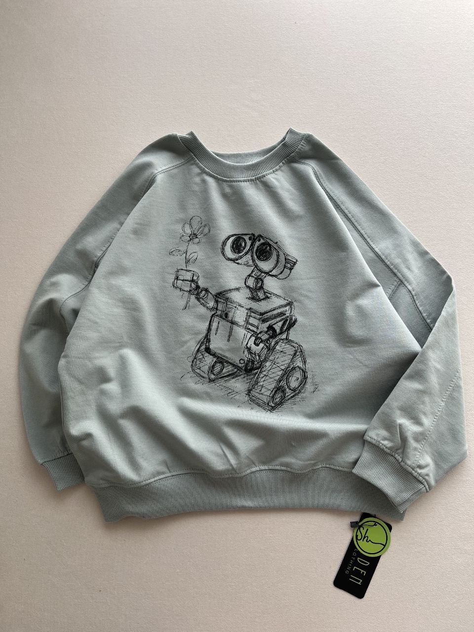 بلوز تک پسرانه طرح Wall-E جنس دورس دو نخ    | 7 تا ۱۳ سال
