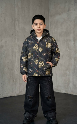 سویشرت خزدار پسرانه طرح کال آف| سایز ۵۵ تا ۶۵